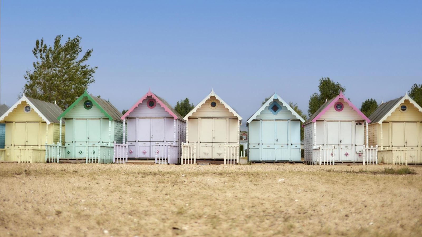 Mersea Island beach huts